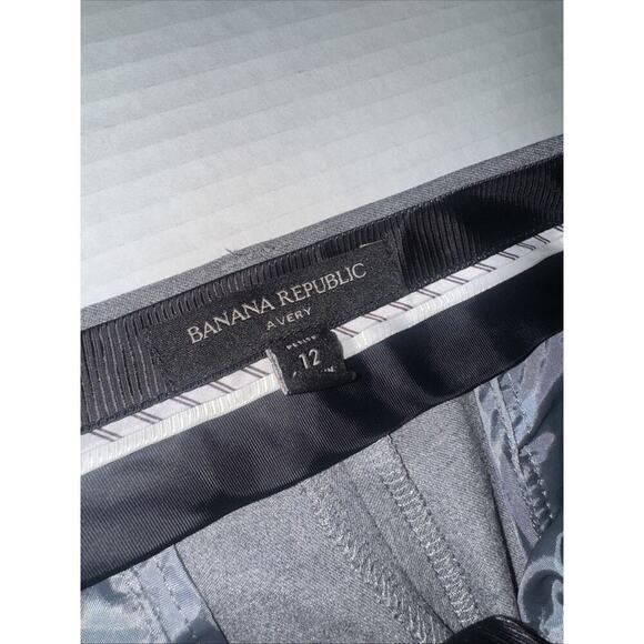 Women's Banana Republic Avery Gray Size 12 Pants - Picture 2 of 10